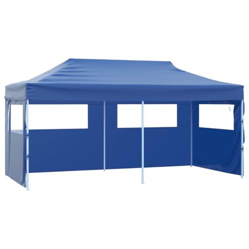 HOMEELIKE Profi-Partyzelt Faltbar mit 4 Seitenw?nden 3¡Á6m Stahl Blau HOMEELIKE Profi-Partyzelt Faltbar mit 4 Seitenw?nden 3¡Á6m Stahl Blau von HOMEELIKE