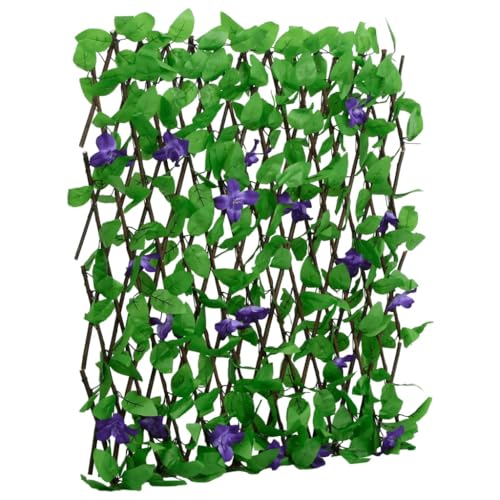 HOMEELIKE Rankgitter mit K¨¹nstlichem Efeu Erweiterbar Gr¨¹n 180x70 cm von HOMEELIKE
