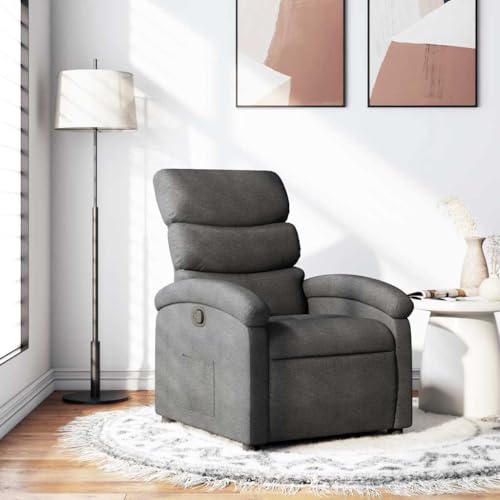 HOMEELIKE Relaxsessel Dunkelgrau Stoff von HOMEELIKE