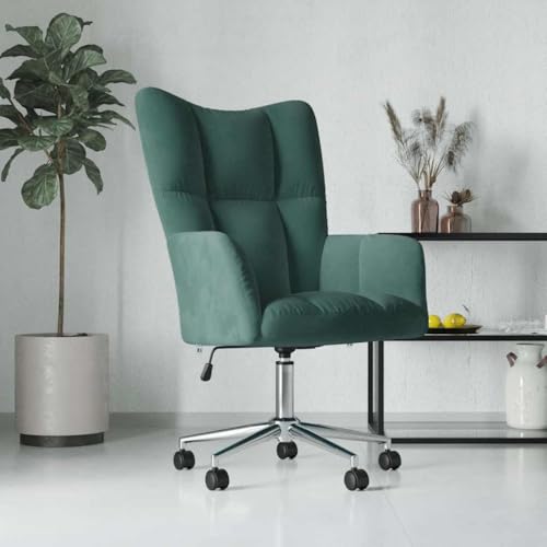 HOMEELIKE Relaxsessel Dunkelgruen Samt HOMEELIKE Relaxsessel Dunkelgruen Samt von HOMEELIKE