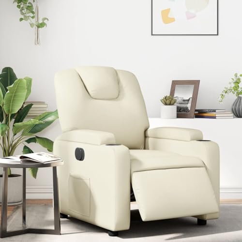 HOMEELIKE Relaxsessel Elektrisch Creme Kunstleder HOMEELIKE Relaxsessel Elektrisch Creme Kunstleder von HOMEELIKE
