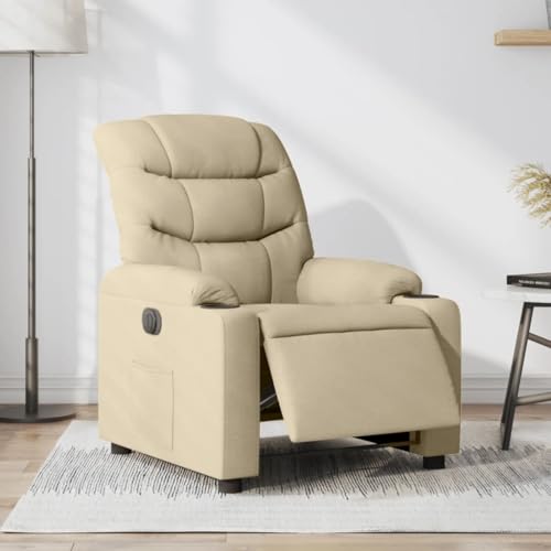 HOMEELIKE Relaxsessel Elektrisch Creme Stoff HOMEELIKE Relaxsessel Elektrisch Creme Stoff von HOMEELIKE