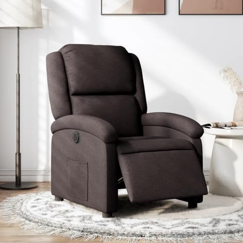 HOMEELIKE Relaxsessel Elektrisch Dunkelbraun Stoff HOMEELIKE Relaxsessel Elektrisch Dunkelbraun Stoff von HOMEELIKE
