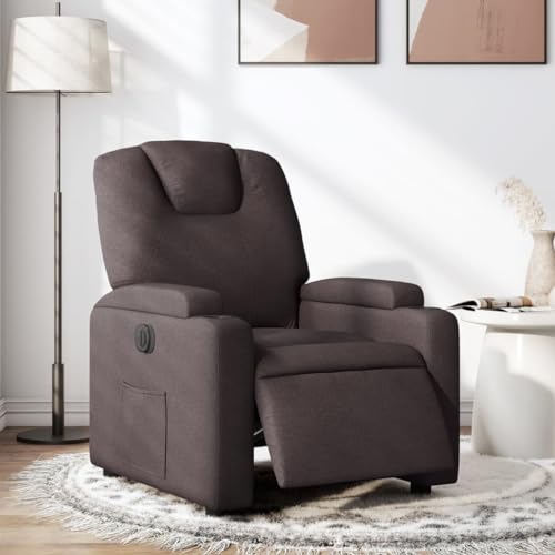 HOMEELIKE Relaxsessel Elektrisch Dunkelbraun Stoff von HOMEELIKE