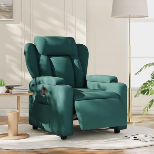 HOMEELIKE Relaxsessel Elektrisch Dunkelgr¨¹n Stoff HOMEELIKE Relaxsessel Elektrisch Dunkelgr¨¹n Stoff von HOMEELIKE