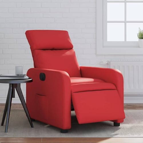 HOMEELIKE Relaxsessel Elektrisch Rot Kunstleder von HOMEELIKE