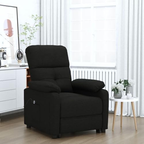 HOMEELIKE Relaxsessel Elektrisch Schwarz Stoff HOMEELIKE Relaxsessel Elektrisch Schwarz Stoff von HOMEELIKE