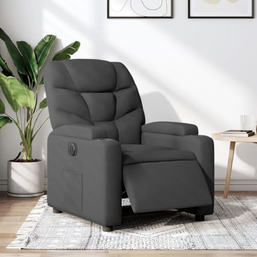 HOMEELIKE Relaxsessel Elektrisch Schwarz Stoff HOMEELIKE Relaxsessel Elektrisch Schwarz Stoff von HOMEELIKE