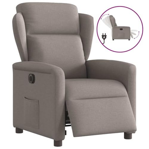 HOMEELIKE Relaxsessel Elektrisch Taupe Stoff von HOMEELIKE