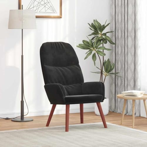 HOMEELIKE Relaxsessel Schwarz Samt von HOMEELIKE