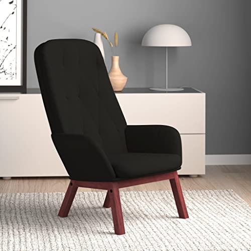 HOMEELIKE Relaxsessel Schwarz Samt von HOMEELIKE