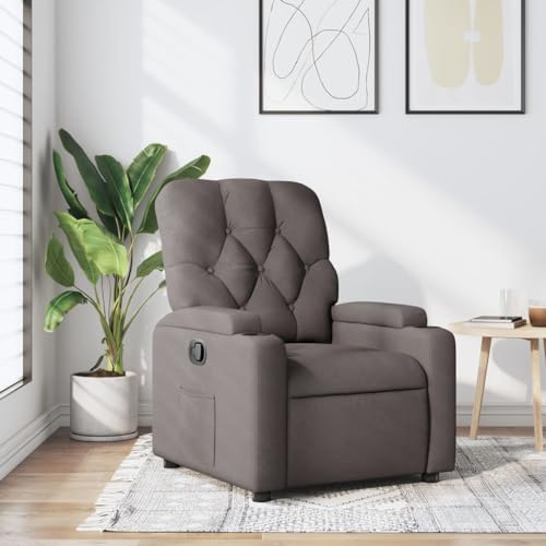 HOMEELIKE Relaxsessel Taupe Stoff von HOMEELIKE