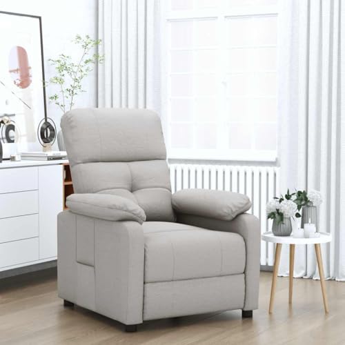 HOMEELIKE Relaxsessel Taupe Stoff von HOMEELIKE