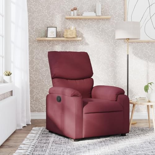 HOMEELIKE Relaxsessel Weinrot Stoff von HOMEELIKE