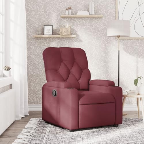 HOMEELIKE Relaxsessel Weinrot Stoff von HOMEELIKE