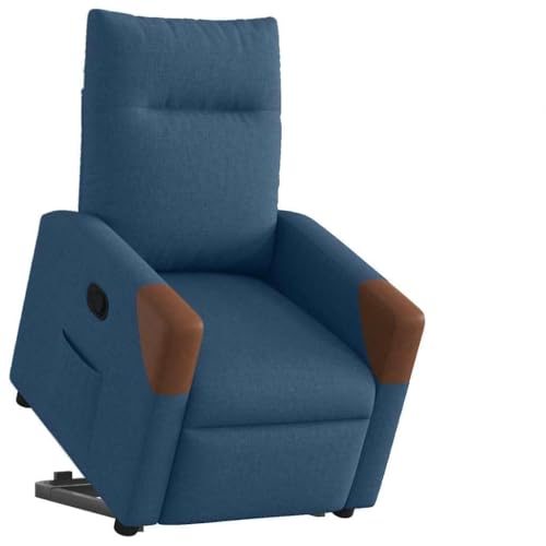 HOMEELIKE Relaxsessel mit Aufstehhilfe Blau Stoff HOMEELIKE Relaxsessel mit Aufstehhilfe Blau Stoff von HOMEELIKE