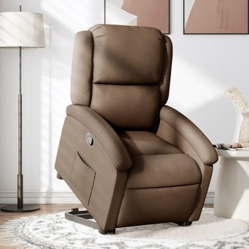 HOMEELIKE Relaxsessel mit Aufstehhilfe Braun Stoff HOMEELIKE Relaxsessel mit Aufstehhilfe Braun Stoff von HOMEELIKE
