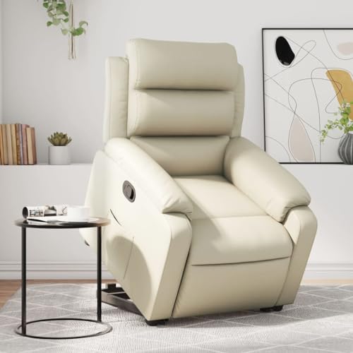 HOMEELIKE Relaxsessel mit Aufstehhilfe Creme Kunstleder HOMEELIKE Relaxsessel mit Aufstehhilfe Creme Kunstleder von HOMEELIKE