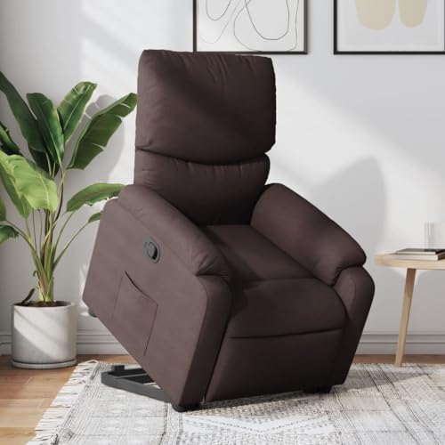 HOMEELIKE Relaxsessel mit Aufstehhilfe Dunkelbraun Stoff HOMEELIKE Relaxsessel mit Aufstehhilfe Dunkelbraun Stoff von HOMEELIKE
