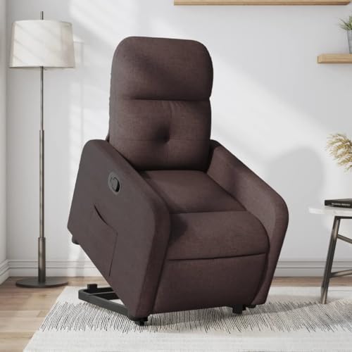 HOMEELIKE Relaxsessel mit Aufstehhilfe Dunkelbraun Stoff HOMEELIKE Relaxsessel mit Aufstehhilfe Dunkelbraun Stoff von HOMEELIKE