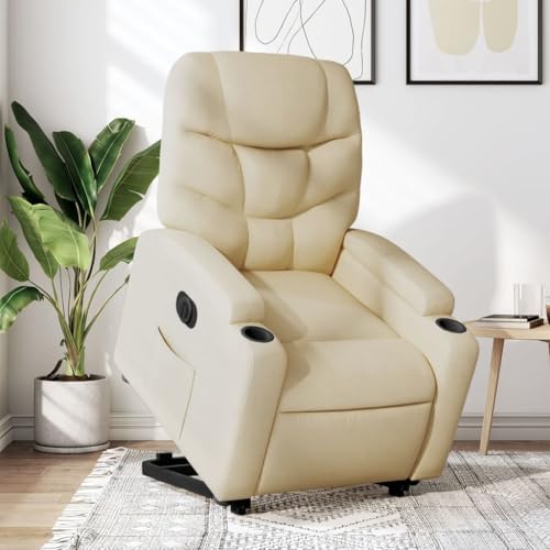 HOMEELIKE Relaxsessel mit Aufstehhilfe Elektrisch Creme Stoff HOMEELIKE Relaxsessel mit Aufstehhilfe Elektrisch Creme Stoff von HOMEELIKE