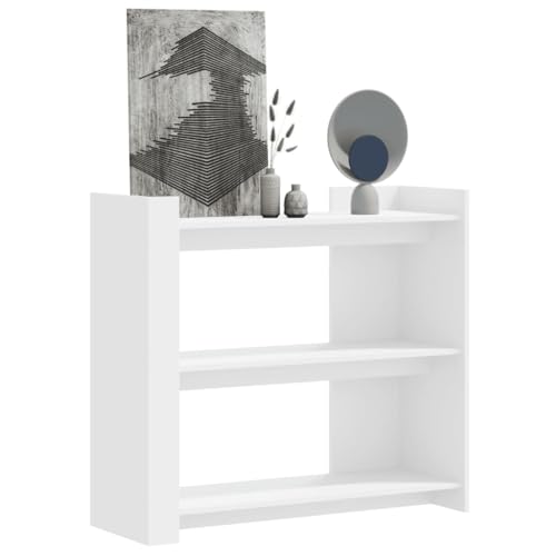 HOMEELIKE Robuster Konsolentisch 100 cm Weiss ¨C Viel Stauraum und Elegantes Design Fuer Jede Raumgestaltung von HOMEELIKE
