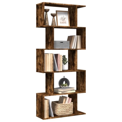HOMEELIKE Robustes B¨¹cherregal 5 Ebenen R?uchereiche Optik 70x24x161 cm Raumteiler Stellregal Raumwunder mit viel Stauraum f¨¹r B¨¹Cher & Deko HOMEELIKE Robustes B¨¹cherregal 5 Ebenen R?uchereiche Optik 70x24x161 cm Raumteiler Stellregal Raumwunder mit viel Stauraum f¨¹r B¨¹Cher & Deko von HOMEELIKE
