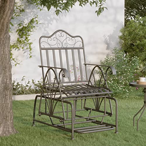 HOMEELIKE Schaukelstuhl 61 cm Schwarz Stahl HOMEELIKE Schaukelstuhl 61 cm Schwarz Stahl von HOMEELIKE