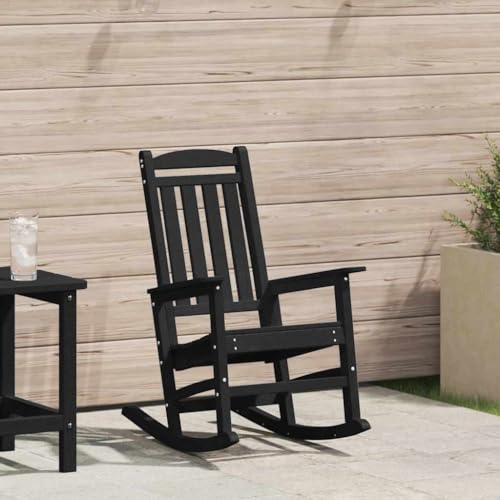 HOMEELIKE Schaukelstuhl f¨¹r den Garten Schwarz 70 x 92 x 108cm Plastik HOMEELIKE Schaukelstuhl f¨¹r den Garten Schwarz 70 x 92 x 108cm Plastik von HOMEELIKE