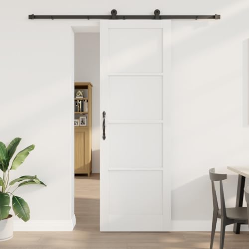 HOMEELIKE Schiebet¨¹r mit Hardware-Set 'ORKDAL'Wei? Massivholz Kiefer von HOMEELIKE