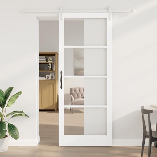 HOMEELIKE Schiebet¨¹r mit Hardware-Set "ORKDAL" Wei? Massivholz & Glas HOMEELIKE Schiebet¨¹r mit Hardware-Set "ORKDAL" Wei? Massivholz & Glas von HOMEELIKE