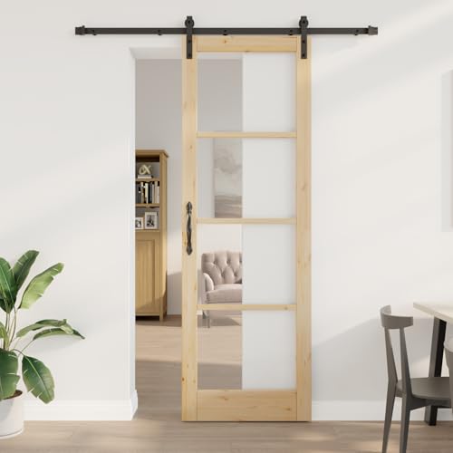 HOMEELIKE Schiebet¨¹r mit Zubeh?r-Set 'ORKDAL'aus massivem Holz und Glas HOMEELIKE Schiebet¨¹r mit Zubeh?r-Set 'ORKDAL'aus massivem Holz und Glas von HOMEELIKE