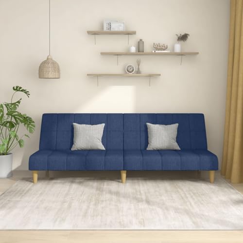 HOMEELIKE Schlafsofa 2-Sitzer Blau Stoff HOMEELIKE Schlafsofa 2-Sitzer Blau Stoff von HOMEELIKE