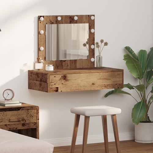 HOMEELIKE Schminktisch mit Schubladen Braun 83 x 40 x 70 cm Holzwerkstoff HOMEELIKE Schminktisch mit Schubladen Braun 83 x 40 x 70 cm Holzwerkstoff von HOMEELIKE