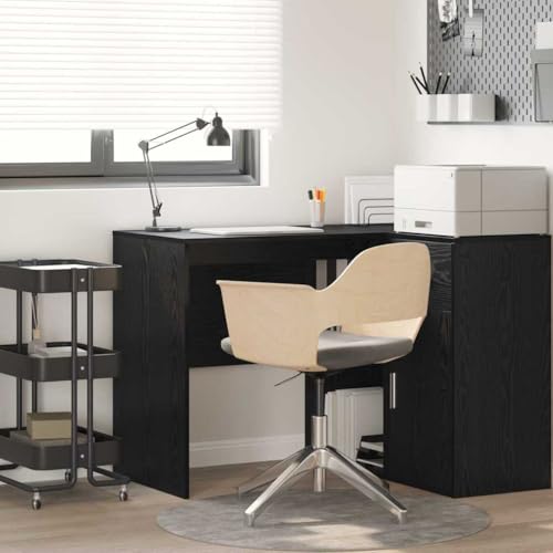 HOMEELIKE Schreibtisch Schwarze Eiche 102 x 50 x 75 cm Holzwerkstoff von HOMEELIKE