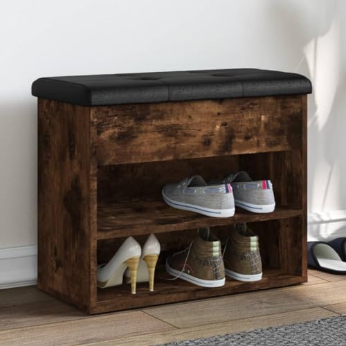 HOMEELIKE Schuhbank R?uchereiche 62x32x50 cm Holzwerkstoff HOMEELIKE Schuhbank R?uchereiche 62x32x50 cm Holzwerkstoff von HOMEELIKE