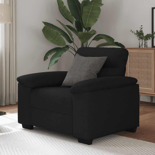 HOMEELIKE Sessel Schwarz 60 cm Stoff von HOMEELIKE