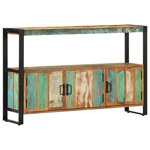 HOMEELIKE Sideboard 120x30x75 cm Altholz Massiv von HOMEELIKE