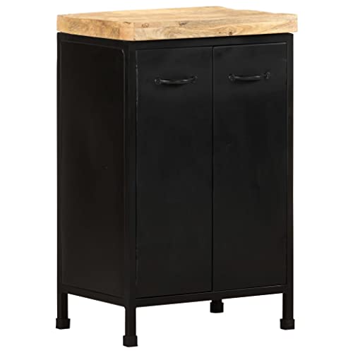 HOMEELIKE Sideboard 47x35x76 cm Raues Mangoholz von HOMEELIKE