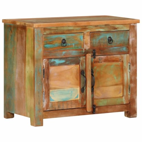 HOMEELIKE Sideboard 68x35x55 cm Altholz Massiv von HOMEELIKE
