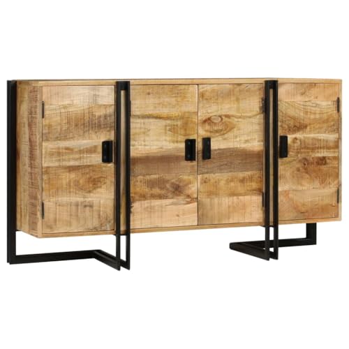 HOMEELIKE Sideboard Massivholz Mango 150x40x80 cm von HOMEELIKE