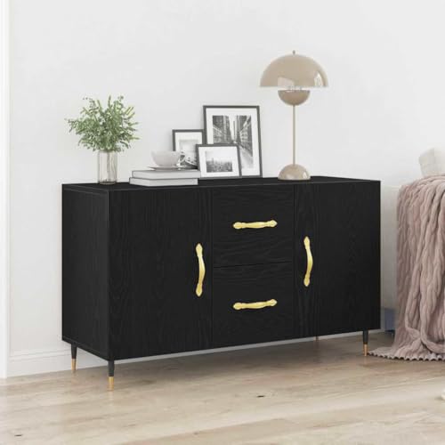 HOMEELIKE Sideboard Schwarze Eiche 100 x 36 x 60 cm Holzwerkstoff HOMEELIKE Sideboard Schwarze Eiche 100 x 36 x 60 cm Holzwerkstoff von HOMEELIKE