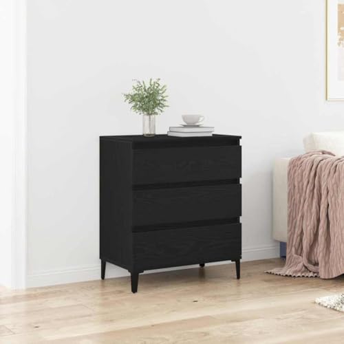 HOMEELIKE Sideboard Schwarze Eiche 60 x 35 x 70 cm Holzwerkstoff von HOMEELIKE