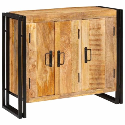 HOMEELIKE Sideboard mit Regal Sonstiges mit Speicher mit T¨¹r Braun 80 x 33 x 70 cm massives Mangoholz HOMEELIKE Sideboard mit Regal Sonstiges mit Speicher mit T¨¹r Braun 80 x 33 x 70 cm massives Mangoholz von HOMEELIKE