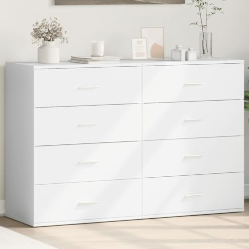 HOMEELIKE Sideboards 2 STK. Wei? 60x39x80 cm Holzwerkstoff von HOMEELIKE