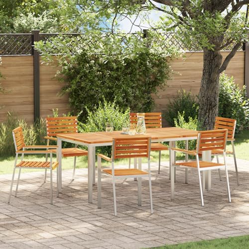 HOMEELIKE Stapelbare Gartenst¨¹hle 6 STK 54.5x56x89 cm Massivholz Akazie HOMEELIKE Stapelbare Gartenst¨¹hle 6 STK 54.5x56x89 cm Massivholz Akazie von HOMEELIKE