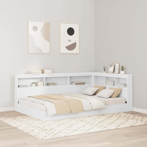 HOMEELIKE Stauraum-Kopfteil mit Regal Wei? 120 cm Holzwerkstoff HOMEELIKE Stauraum-Kopfteil mit Regal Wei? 120 cm Holzwerkstoff von HOMEELIKE