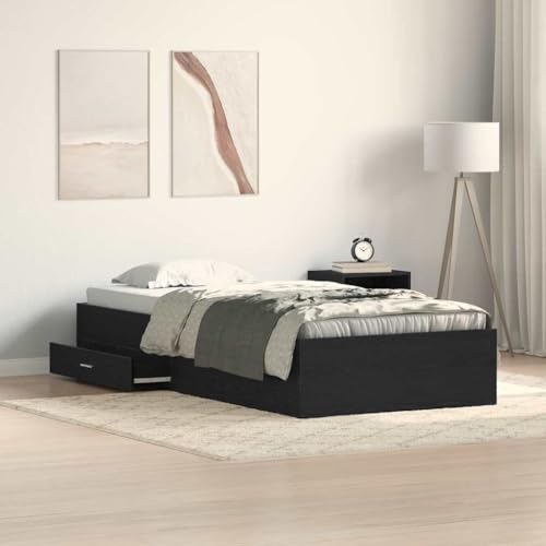 HOMEELIKE Stauraumbett in Eichenoptik Praktische Schubladen 100 x 200 cm HOMEELIKE Stauraumbett in Eichenoptik Praktische Schubladen 100 x 200 cm von HOMEELIKE