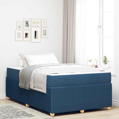 HOMEELIKE Stilvolles Schlafzimmerbett mit Matratze, 120 x 200 cm, Blau, atmungsaktiver Stoff, modernes Design HOMEELIKE Stilvolles Schlafzimmerbett mit Matratze, 120 x 200 cm, Blau, atmungsaktiver Stoff, modernes Design von HOMEELIKE