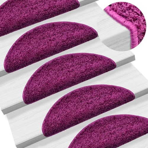 HOMEELIKE Stufenmatten 10 STK. 56x17x3 cm Violett Halbrund HOMEELIKE Stufenmatten 10 STK. 56x17x3 cm Violett Halbrund von HOMEELIKE